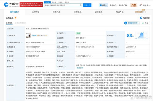 雄安新区迎来人工智能教育科技新力量，注册资本5000万元聚焦信息技术咨询服务